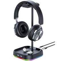 Rgb Gaming Headphone Stand For Desk,Headset Stand,Headphone Holder Stora... - £18.95 GBP