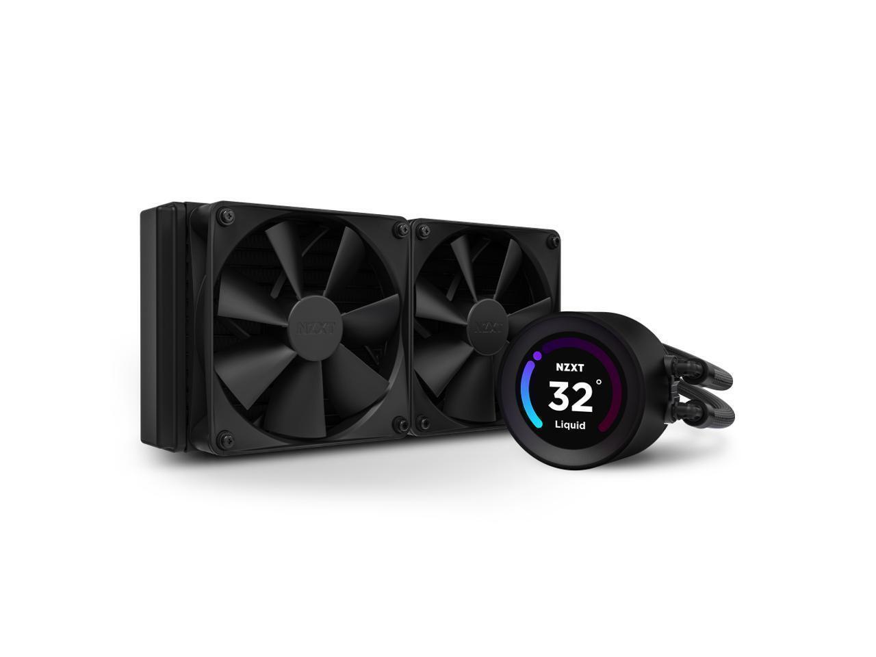 NZXT Kraken Elite 240mm - RL-KN24E-B1  AIO CPU Liquid Cooler  Customizable LCD