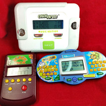Lot of 3 Handheld Portable Electronic Games Catch Phrases Madlibs Blackjack - $18.65