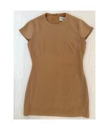 1990s Vintage Emanuel Ungaro Emanuel Tan Mini Sheath Dress Women&#39;s Small... - $47.00