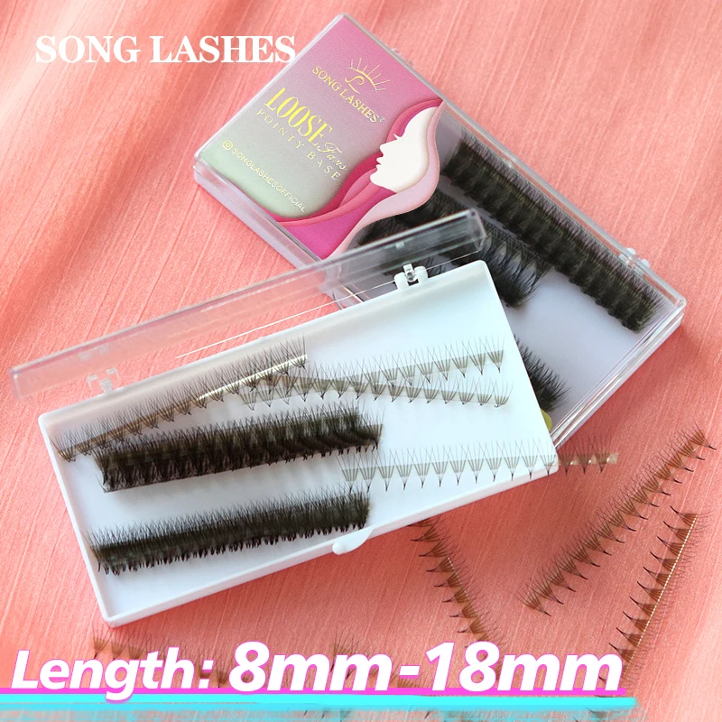 SONG LASHES Sharp Narrow Stem Promade Fans Lash 8D 10D 12D Pointy Base P... - $49.88