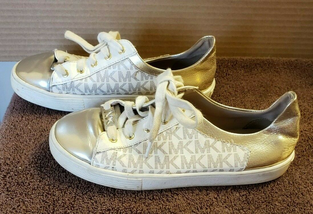 Michael Kors Youth Size 2 Shoes Cali Vegas Vanilla - $14.85