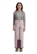 Dakine Boys Girls Snow Pants Pink Suspenders Wind Water Resistant Pockets - $52.99