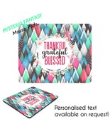 Thankful Grateful Blessed Artistic Inspired Personalised Mouse Pad-Mouse... - $41.16 CAD