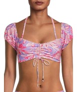 Time And Tru Women&#39;s Printed Off Shoulder Swim Top Multicolor Size 2X(20... - £14.98 GBP