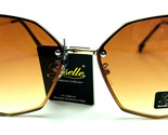 Giselle Designer Sunglasses Large Oversized Butterfly  Metal Frames Gold... - $12.27