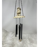 Vintage Cast Art For Ganz Angel Cherub Resin Figurine Wind chime ~20” - $35.52 CAD