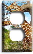 African Safari Giraffe Couple Love Animal Outlet Wall Plate Cover Room Art Decor - £8.03 GBP
