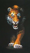 24&quot; X 44&quot; Panel Tiger Wildcat Jungle Animals Animal Kingdom Fabric Panel D374.54 - £7.43 GBP