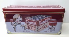 Campbell’s Soups Collectors Tin Assorted Soup 21 Kinds 12¢ a Can 6.5&quot; x 3&quot; - £10.95 GBP