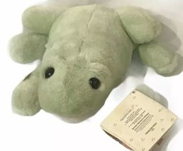 1988 Les Petits Applause Vintage Croaking Frog Toad Green Plush Stuffed Animal - £48.07 GBP