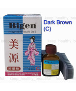 Japan made Bigen Powder Hair Dye 6g Dark Brown (C) x 3 boxes - £17.10 GBP