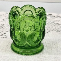 VINTAGE Green LE Smith Moon &amp; Stars Toothpick Holder Trinket Dish Candle... - £7.65 GBP