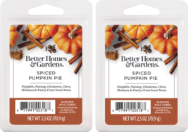 Better Homes and Gardens Scented Wax Cubes 2.5oz 2-Pack (Spiced Pumpkin ... - $13.25