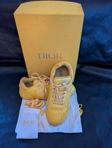 Dior B27 LT Calf Galaxy Low Top World Tour Yellow Box  EU 42 US 9 - $425.69