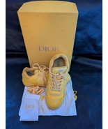 Dior B27 LT Calf Galaxy Low Top World Tour Yellow Box  EU 42 US 9 - $594.31 CAD
