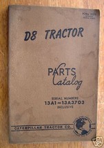 Parts Manual - Caterpillar D8 Tractor - $10.95