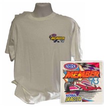 Vintage NHRA 1998 Member National Dragster Men&#39;s T-Shirt XL Drag Racing  - £31.62 GBP