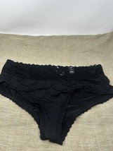 Torrid Curve Cheeky Black Satin Seamless Flirt Panty Size Large (0) - $14.99