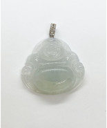 Natural Untreated Burmese Type A  Icy Jade Buddha Pendant, Authenication... - $1,021.00