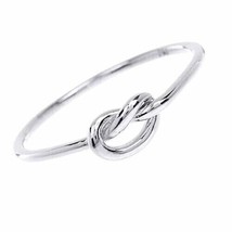 Infinity Knot 14K White Gold Plated Sterling Silver Love Promise Ring Size 4-10 - £22.08 GBP
