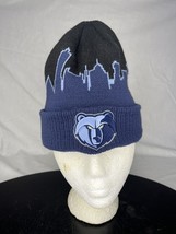 New Era Memphis Grizzlies Beanie Cap Hat Blue Black NBA - $294.85 MXN