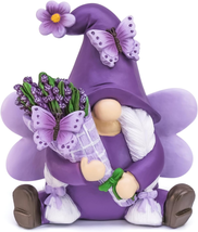 Mothers Day Gifts for Mom Her Women, Lavender Gnomes Decor, Spring Resin... - £28.96 GBP