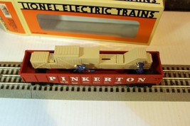 Lionel TRAINS- 16674 - Pinkerton Animated Gondola - 0/027- Boxed -NEW- P1 - $33.20