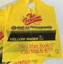 Vintage Bell of PA yellow pages telephone book plastic home delivery bag... - £15.27 GBP