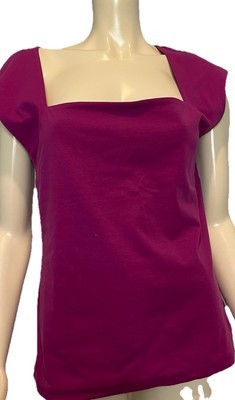 NWT Ann Taylor Pink Square Neck Tank Top Size XL - $28.49