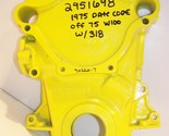 1975 DODGE TRUCK POWER WAGON 318 TIMING CHAIN COVER OEM #2951698 RAMCHAR... - $134.98