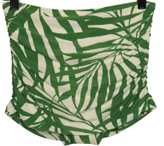 Kate Spade Green Palm Print Shirred High Waist Skirted Bikini Swim Botto... - £37.56 GBP