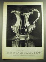 1969 Reed &amp; Barton Victorian Pitcher Advertisement - £14.74 GBP