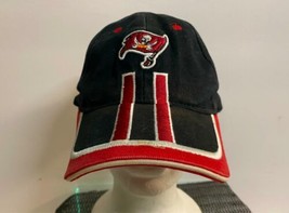Black Tampa Bay Buccaneers Baseball Type Hat W/ Red &amp; White Trim Pre Owned - £12.40 GBP