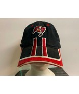 Black Tampa Bay Buccaneers Baseball Type Hat W/ Red &amp; White Trim Pre Owned - $21.50 CAD