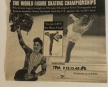 Vintage Figure Skating Tv Print Ad Nancy Kerrigan Kristi Yamaguchi TPA1 - $5.93