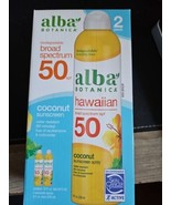 Alba Botanica Hawaiian Mineral Coconut Sunscreen Spray, SPF 50, 2 PACK 0... - £11.91 GBP