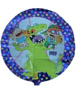 Vintage 1998 Mylar Balloon Rugrats Tommy Chuckie Raptar Baseball 17&quot; Col... - $17.19 CAD