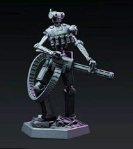 1/24 75mm 3D Print Model Kit Robot Soldier Post-Apocalypse Unpainted - £36.29 GBP