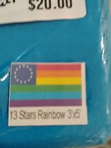 13 Star Rainbow Flag 3x5ft Rainbow Pride Flag LGBT LGBTQIA Betsy Ross Ra... - $2.99