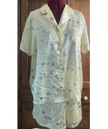 Morgan Taylor Intimates NWT Size Large Pajama Set W/shorts Yellow Floral - £14.31 GBP