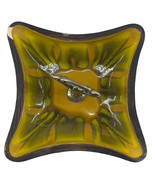 Vintage Sequoia Ware Pottery Trinket Dish Candy Nut Tray Colorful USA 66... - $15.58
