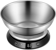 0.1Oz/1G Chwares Food Scale, Digital Kitchen Scale With Bowl, And Meal Prep. - £30.81 GBP