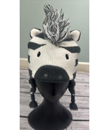 Old Navy Toddlers Knit Zebra Tasseled Beanie Knit Hat Cap Lined Sz Med 2... - $165.89 MXN