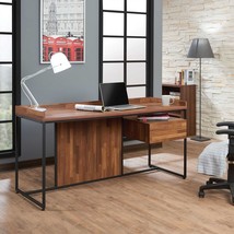 62 Inch Brown and Black Computer Desk - €550,48 EUR
