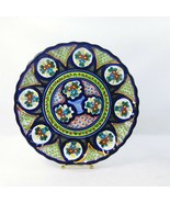 Wall Plate Hand Painted Artisan Signed 12&quot; - £40.05 GBP