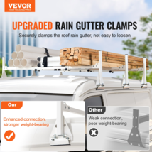 Trailer Ladder Rack Van Roof Ladder Rack 600 lbs 56.7-63 inch Adjustable - £99.04 GBP