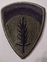 ARMY U.S. ARMY EUROPE PATCH SSI SUBDUED (BLACK ON OLIVE) NEW - $3.91