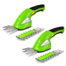 SereneLife Rechargeable Electric Cordless Grass Clipper &amp; Hedge Trimmer (2 Pack) - £103.26 GBP