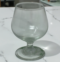 Vtg Miniature Snifter Glass 3.5&quot; Clear Barware Wine Brandy Cognac Glass - $7.99